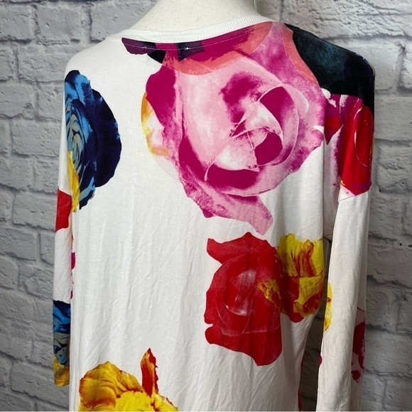 ARITZIA Babaton Bright and Bold Floral Half Sleeve Top Size Extra Small - Picture 9 of 12